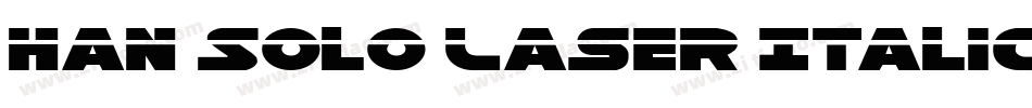 Han Solo Laser Italic字体转换